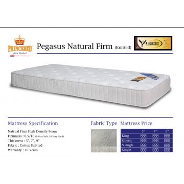 Pegasus Natural Firm High Density Foam Mattress